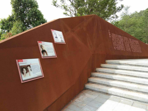 大渡口耐候钢挡土墙